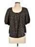 Pilcro Black Short Sleeve Blouse Size L - photo 1