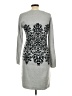 Studio One Gray Casual Dress Size M - photo 2