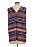 Peck & Peck 100% Polyester Blue Sleeveless Blouse Size L - photo 2