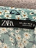 Zara 100% Viscose Floral Teal Skort Size L - photo 3