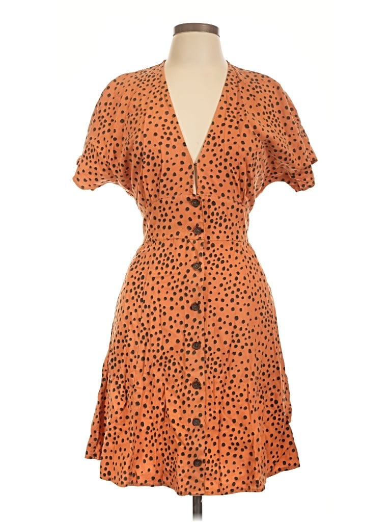 Pre-owned Marine Layer Casual Dress In Orange