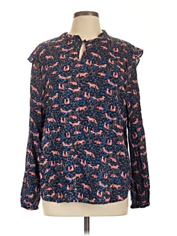 St. John's Bay Long Sleeve Blouse (view 1)