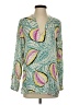 Theory Teal Long Sleeve Blouse Size S - photo 1