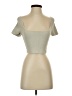 Babaton Tan Short Sleeve Top Size S - photo 1