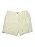 Crescent 100% Linen Tweed Yellow Shorts Size L - photo 1