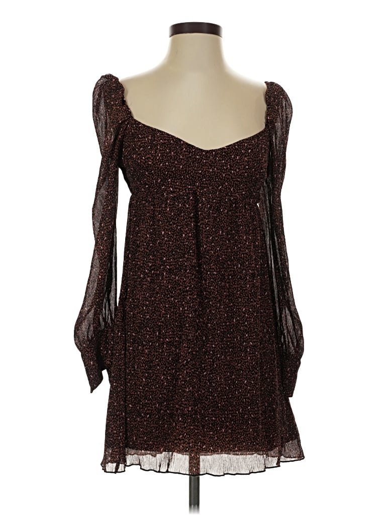 Pre-owned Wayf Casual Dress In Brown