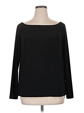 Norma Kamali Long Sleeve Blouse (view 1)