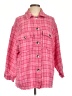 Zara Plaid Pink Coat Size L - photo 1