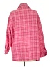Zara Plaid Pink Coat Size L - photo 2