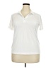 IZOD 100% Polyester Ivory Short Sleeve Top Size XXL - photo 1