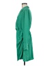 H&M 100% Polyester Solid Green Casual Dress Size M - photo 5