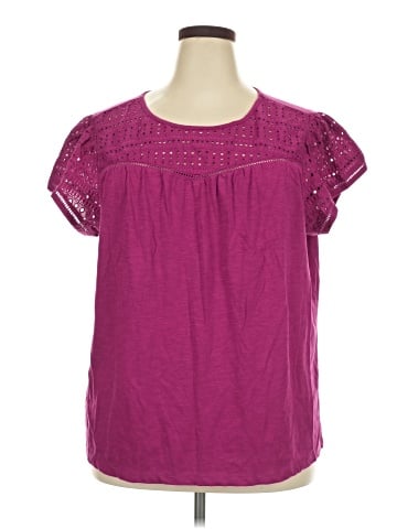 St. John's Bay Short Sleeve Blouse (view 1)