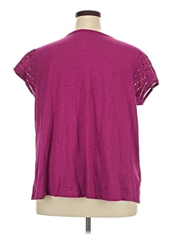 St. John's Bay Short Sleeve Blouse (view 2)