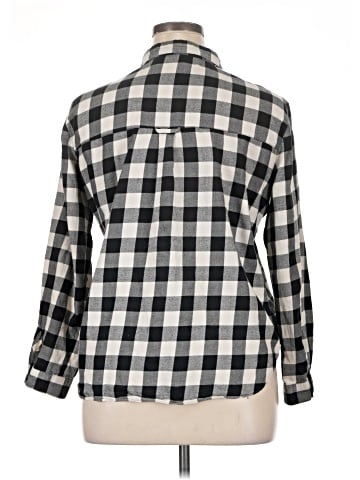 Zara Basic 3/4 Sleeve Button-Down Shirt (view 2)