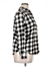 Zara Basic Checkered-gingham Black 3/4 Sleeve Button-Down Shirt Size XL - photo 4