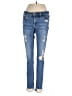Adriano Goldschmied 100% Polyurethane Hearts Blue Jeans Size 24R - photo 1