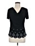 MSK Black Short Sleeve Top Size M - photo 1