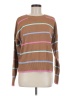 Lands' End 100% Cotton Stripes Brown Pullover Sweater Size M - photo 1