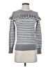 Le Lis Stripes Gray Pullover Sweater Size S - photo 1