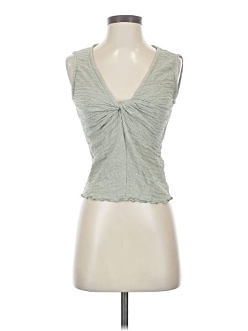 Madewell Popcorn-Knit Twist-Front Sleeveless Top (view 1)