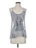 Lily White 100% Polyester Silver Sleeveless Blouse Size S - photo 1