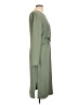 Nine West Solid Green Casual Dress Size L - photo 4