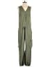Odd Molly 100% Tencel Solid Green Jumpsuit Size Sm (1) - photo 1