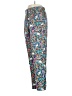 J.Crew Collection 100% Silk Print Silver Teal Active Pants Size 2 - photo 5