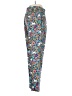 J.Crew Collection 100% Silk Print Silver Teal Active Pants Size 2 - photo 4