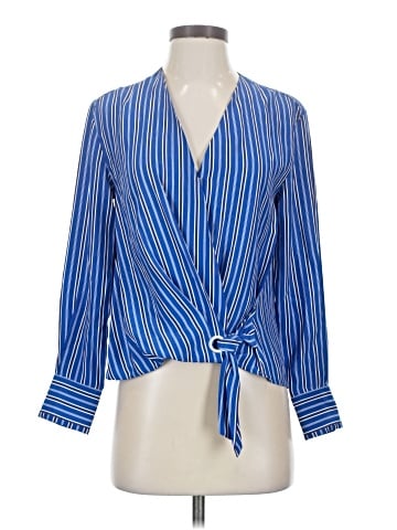 Rag & Bone Long Sleeve Silk Top (view 1)