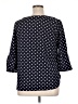 Green Envelope Polka Dots Blue 3/4 Sleeve Blouse Size 1X - photo 2