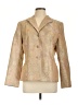 Le Suit 100% Polyester Paisley Gold Blazer Size 12 - photo 1