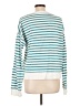 J.Crew 100% Cotton Stripes Teal Pullover Sweater Size L - photo 2