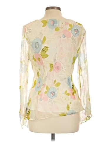 Chadwicks Long Sleeve Silk Top (view 2)