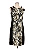 Connected Apparel Animal Print Black Cocktail Dress Size 10 - photo 1