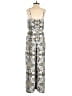 Ann Taylor LOFT Outlet 100% Polyester Paisley Ivory Jumpsuit Size 0 (petite) - photo 2
