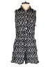 Xhilaration 100% Rayon Graphic Black Romper Size XS - photo 1