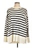 Babaton Stripes Ivory Pullover Sweater Size L - photo 1