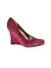 Nine West Color Block Burgundy Wedges Size 7 1/2 - photo 1