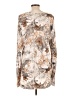 Chico's Print Tan Casual Dress Size Lg (2) - photo 2
