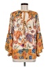 Flying Tomato 100% Polyester Orange 3/4 Sleeve Blouse Size M - photo 1
