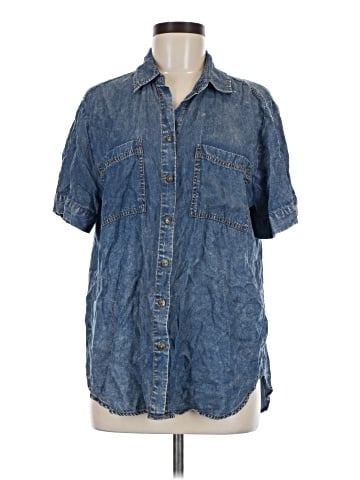 Jane and Delancey Short Sleeve Button-Down Shirt (view 1)