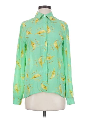 Leifsdottir Long Sleeve Silk Top (view 1)