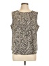 Talbots Outlet Gray Sleeveless Blouse Size L - photo 1