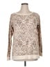 Faded Glory Print Tan Pullover Sweater Size XL - photo 1