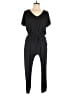 Socialite Solid Black Jumpsuit Size L - photo 1