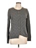 Basic Editions 100% Polyester Polka Dots Gray Cardigan Size L - photo 1