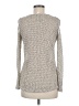 Design Lab Lord & Taylor Silver Long Sleeve Top Size M - photo 2