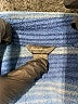 Eddie Bauer 100% Polyester Stripes Blue Track Jacket Size 14 - 16 - photo 3