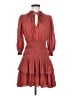 Maje 100% Polyester Burgundy Cocktail Dress Size EU (FR) 36 / US 4 - photo 1